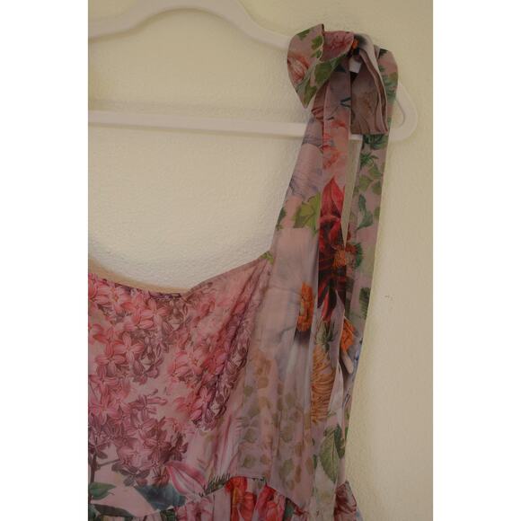 Anthropologie Geisha Designs Isabella Dress Womens 10 Fairy Whimsical Brown - Picture 3 of 7